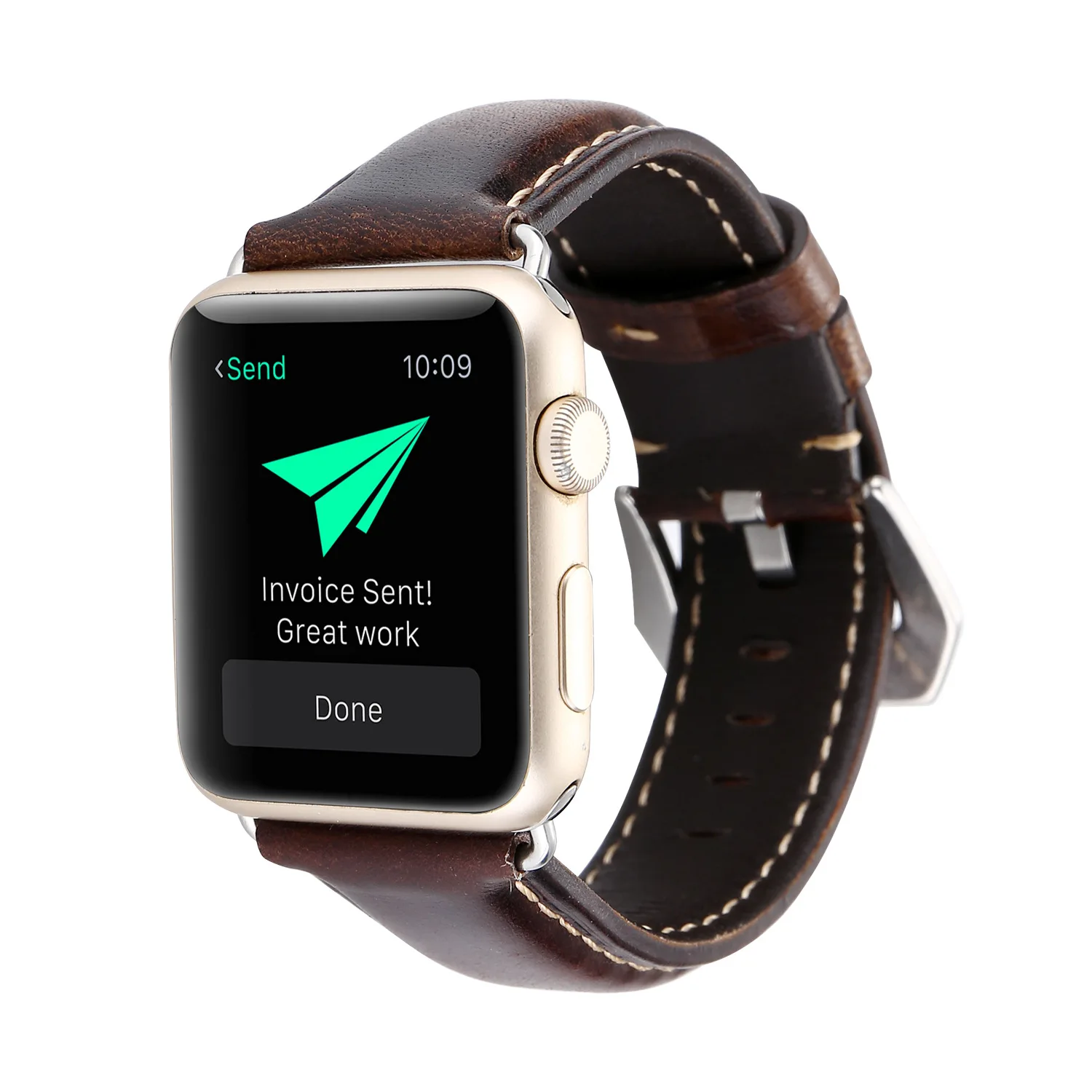 Ремешок для часов Apple iWatch Series 2 3 4 5 браслет из натуральной кожи в ретро стиле 38 мм 42