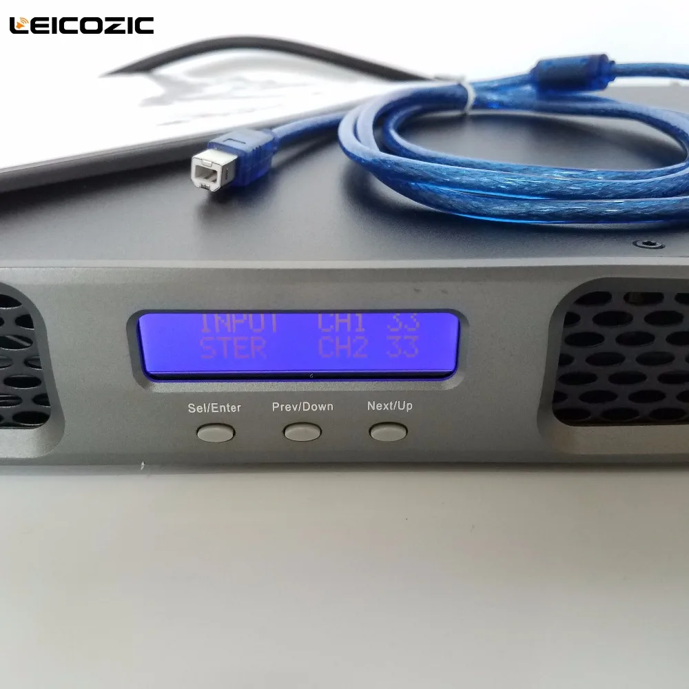 Leicosic 2x900 Вт усилитель 1U DJ профессиональный домашний аудио цифровой стерео 2