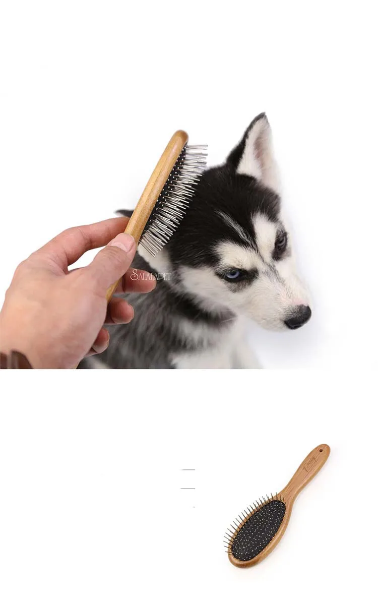 

Wooden Massage Pet Dog Comb Grooming Comb For Shaggy Cat Dogs Barber Grooming Tool Salon