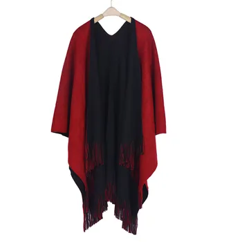 

Vestido Nice Women Winter Knitted Cashmere Poncho Capes Shawl Ladies Cardigans Sweater Coat Women Chaquetas Mujer Top