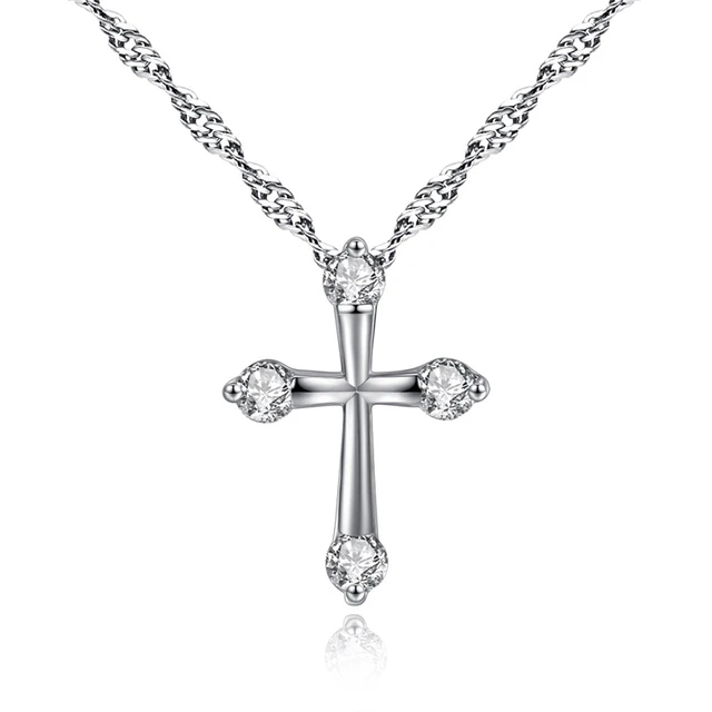Cristaux De Swarovski Christian Croix Collier Pendentif Femme Bijoux 2018 Crucifixion Croix Collier Bijoux Pour Femmes