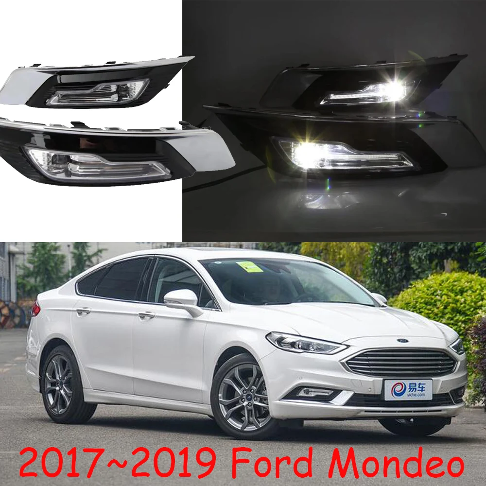 1 комплект Автомобильный бампер для Mondeo дневной свет Fusion автомобильные аксессуары~ 2019y светодиодный DRL фары для Mondeo противотуманные фары