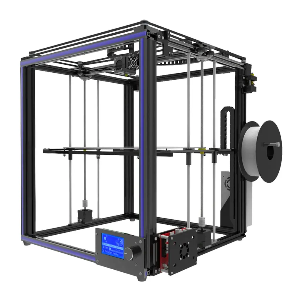 Высокоточный DIY X5S 3D-принтеры алюминиевый профиль печатная машина большая площадь печати 300x300x400mm ЕС Plug