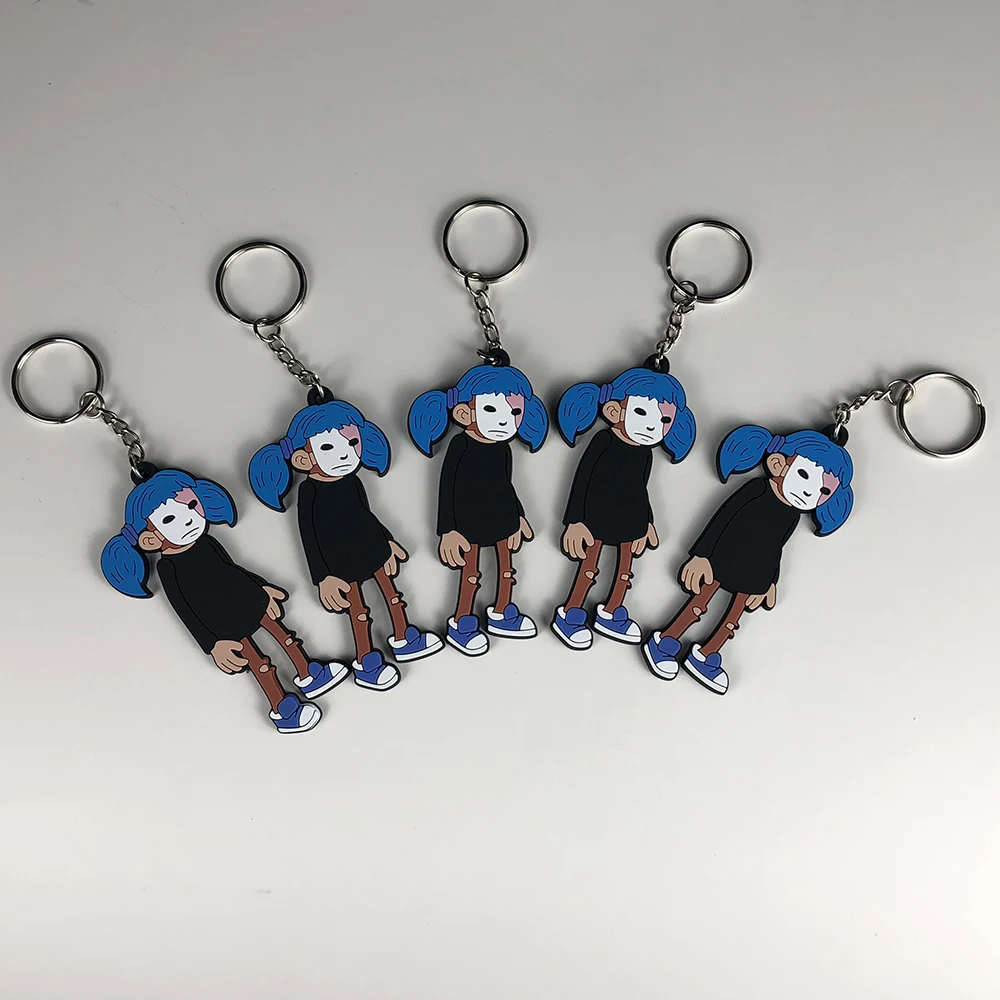 Sally Face Keychain Cosplay Sally Face Costumes Key Chain Pendant Keyring Fan Collection Props2