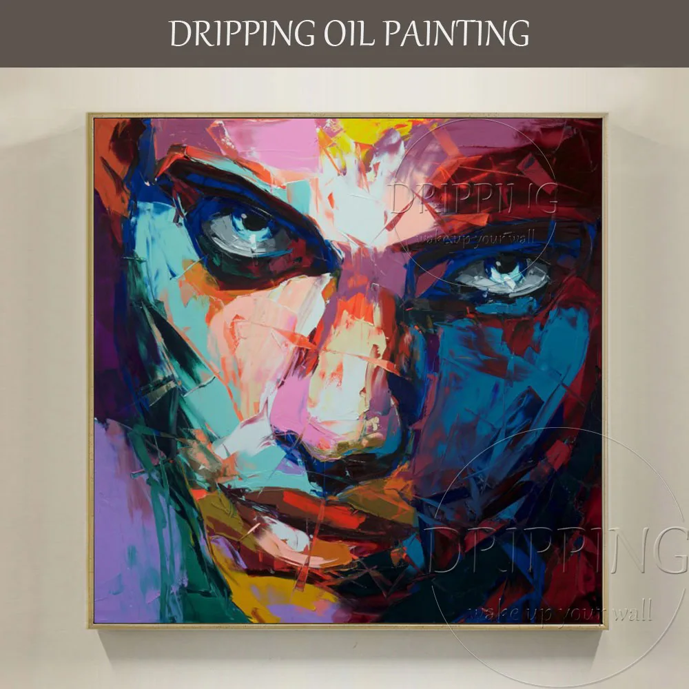 

Excellent Artist Hand-painted High Quality Handsome Man Figure Oil Painting on Canvas Hand-painted Francoise Nielly Oil Painting
