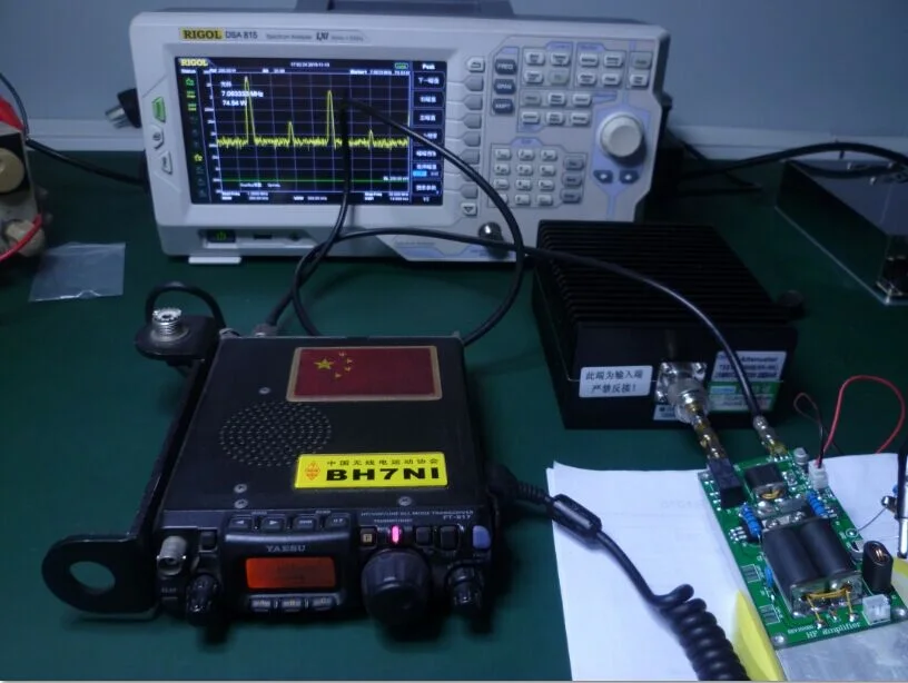 Новейший Собранный 70 Вт SSB Линейный Усилитель Мощности HF для YAESU FT-817 KX3 FT-818 с радиатором