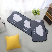 Современный скандинавский горячий серый облачный точечный ковер абсорбирующий Противоскользящий вакуумный коврик для кухни коврик для двери ванной комнаты Зеленый Напольный коврик фото реквизит