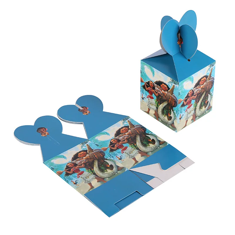 6 pcs/lot Moana Party Paper Candy Bag Kids Birthday Party