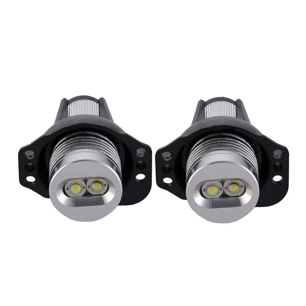 2Pcs E90 E91 6W Angel Eye Halo Ring LED Light Marker Bulb Xenon White For BMW E90 E91 3 Series