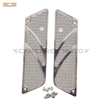 

Chrome Motorcycle Hard Saddlebag Latch Side Covers case for Harley Touring FLT FLH 1993-2013
