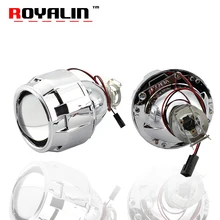 ROYALIN Upgrade 7.1 Version H1 Mini HID Xenon 2.5” Projector Headlight Lenses H4 H7 Car Styling For Peugeot Ford Honda W203 C1