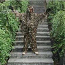 Freeshipping3-D, камуфляжный костюм премиум класса для охоты с двойным листом, камуфляжная одежда