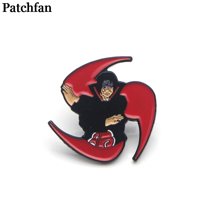 

Patchfan Naruto Zinc Cartoon Pins for men women para Shirt Charm Coat Clothes backpack Accessories medal Badges Brooches A2031