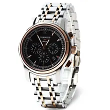 GUANQIN GJ16003 Water Resistance Men Japan Fashionable Quartz Watch Stainless Steel Strap Working Sub dials