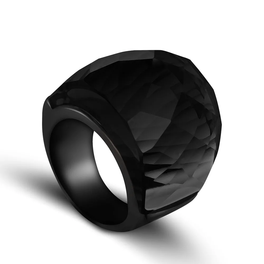 Large black stone rings for women pictures going out