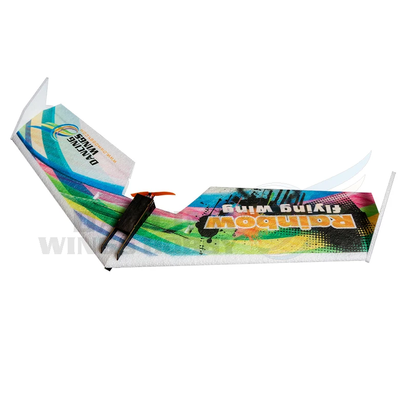 

Upgrade Rainbow RC Plane Glider EPP Foam Airplane Wingspan 600mm Remote Control Aeroplane Flying Model Aircraft Kit Drone