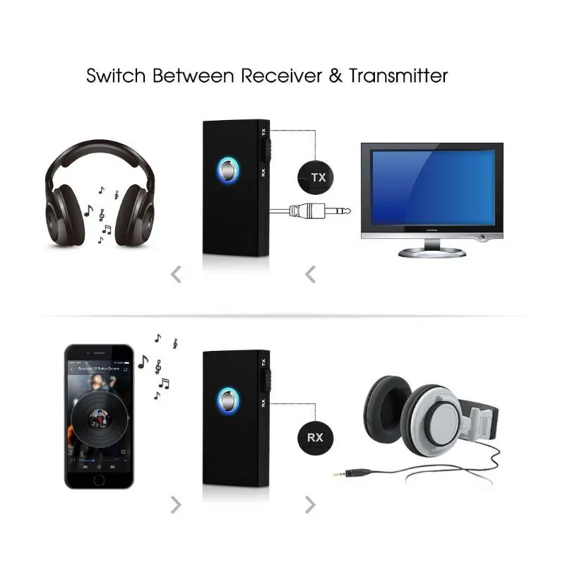 Coopkony 3 5mm Jack Bluetooth Receiver Bluetooth Audio Music Wireless Receiver Adapter Car Aux Cable Free for Speaker Headphone