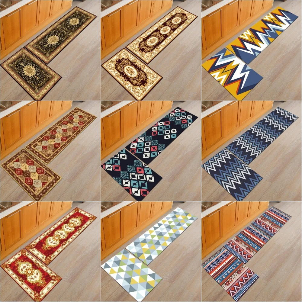 

[byetee] European Rugs For Kitchen Cushion Bathroom Door Mats Outdoor Floor Mat Bedroom Bed Blanket Carpet Tapete Doormat Carpet