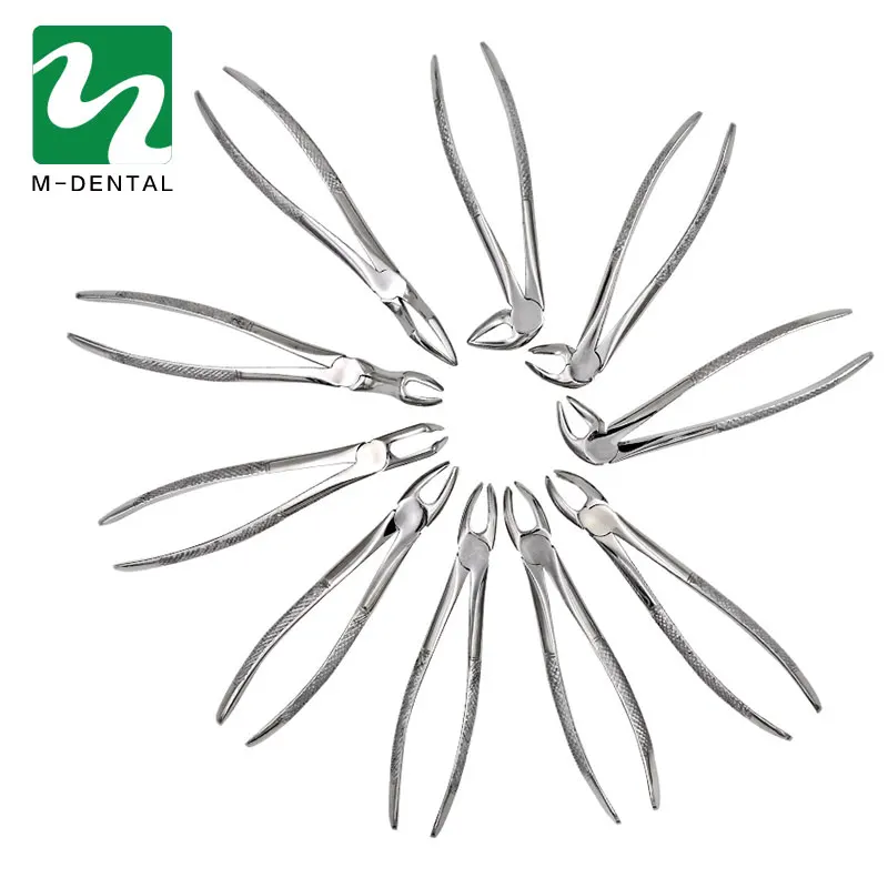 10pcs set Adult Tooth Extracting Forceps Pliers With Toolkit Dental Surgical Extraction Instruments For Dental Clinic 1 10pcs set Adult Tooth Extracting Forceps Pliers With Toolkit Dental Surgical Extraction Instruments For Dental Clinic 2