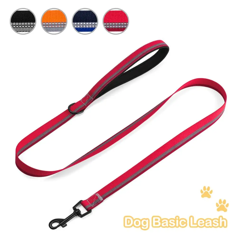 

Heavy Duty Nylon Dog Leashes for Control Safety Training, Walking Lead for Small to Large Dogs