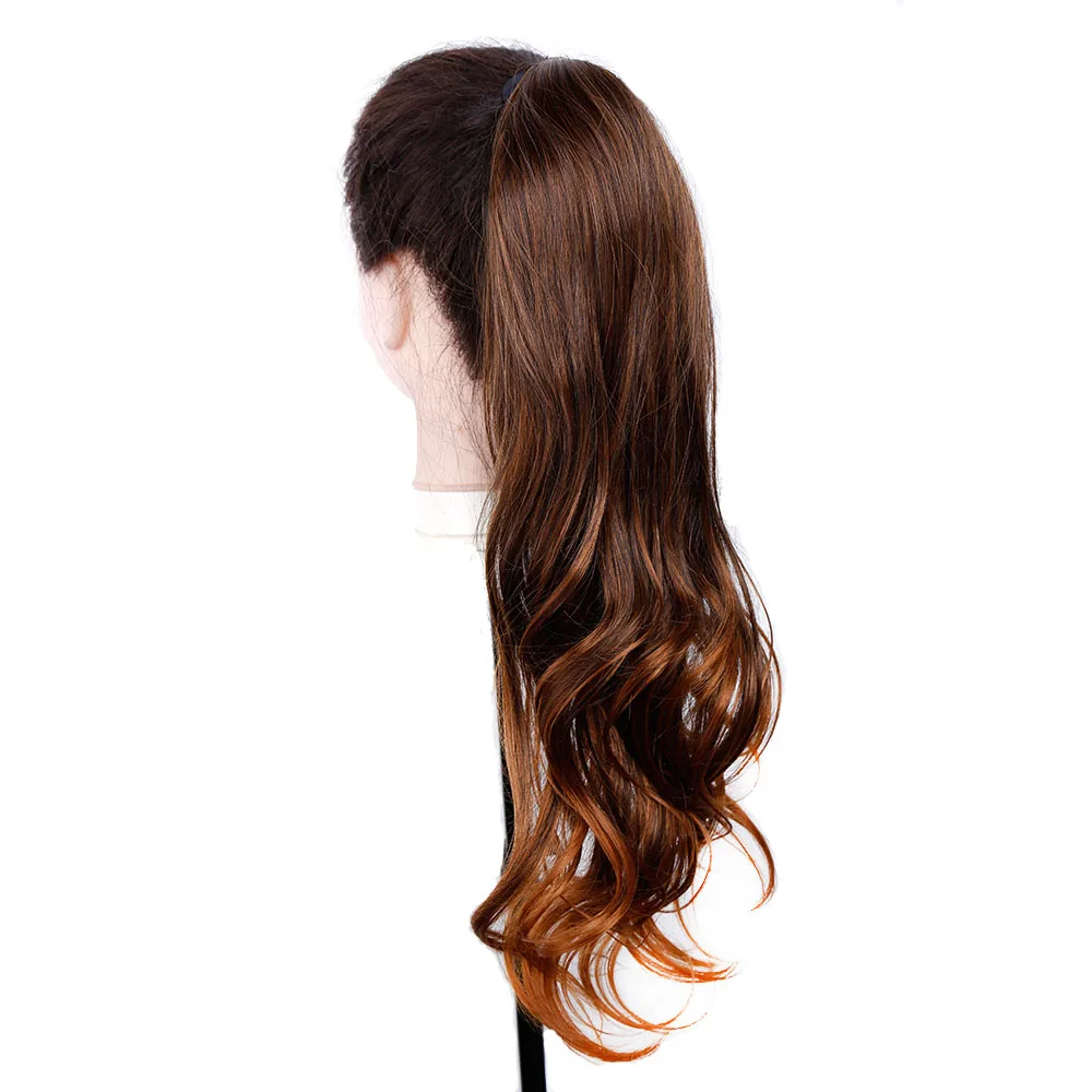 Amir синтетические волосы конский хвост шиньон с заколками волосы конский хвост 6 цветов волнистые волосы для наращивания