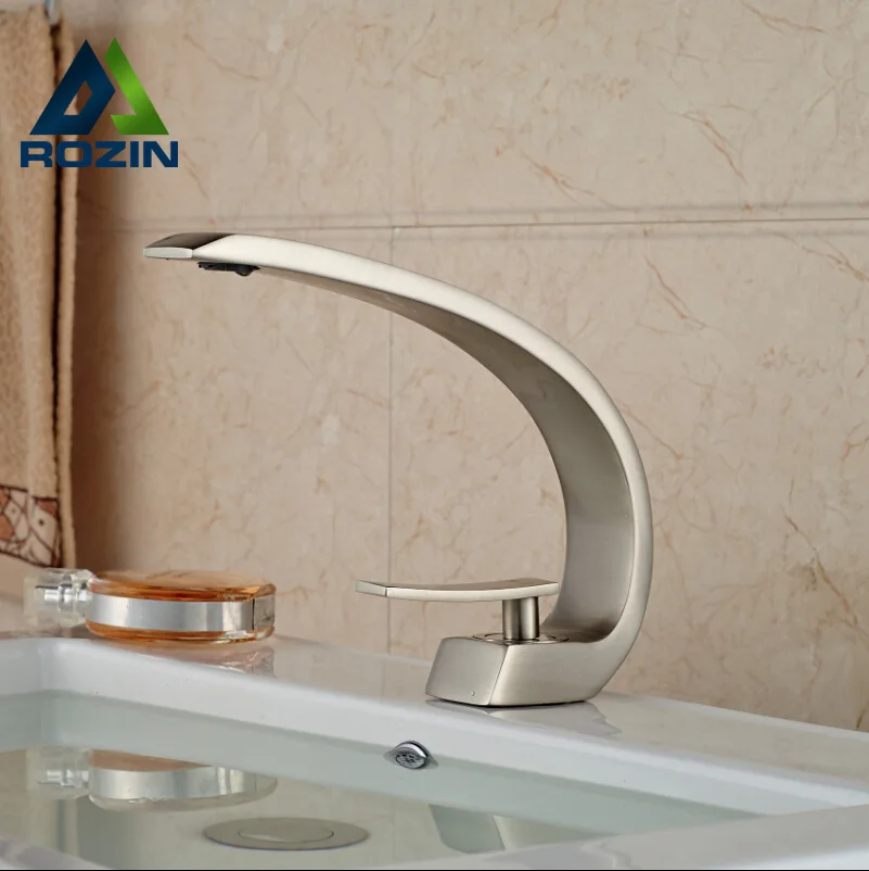 

Unique Design Bain Sink Faucet Single Handle Beautifull Shape Bathroom Hot and Cold Water Mixer Taps