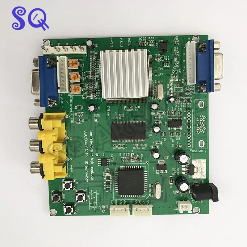10 шт. новинка RGB CGA EGA YUV К VGA HD видео преобразователь Плата Moudle HD9800 GBS8200 Бесплатная