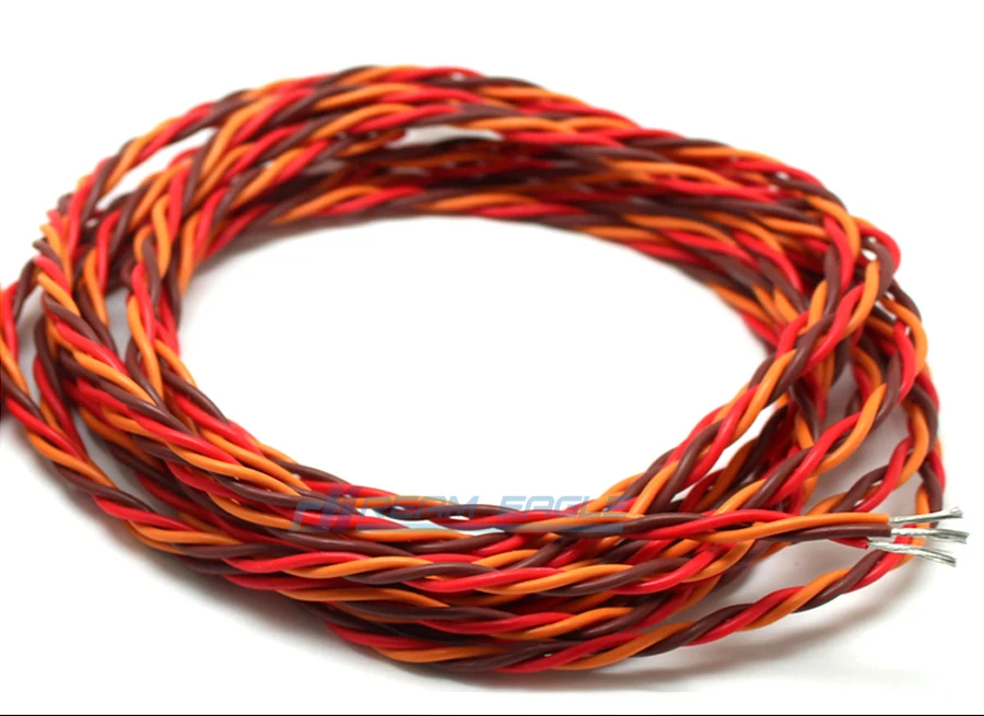 Сервоудлинитель DIY JR Twist 26 # 26AWG витой провод 5 м 10 без разъема для модели dreameagle RC|servo