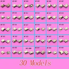 30models Micro USB Jack Charging Port 5P 5-pin Micro USB Connector Mini USB Socket For Mobile phone/ Tablet, Free shipping.