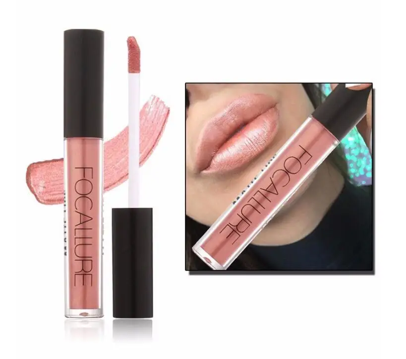 

Liquid Matte Lipstick Metallic Lip Stick Color Waterproof Lasting Matte Shimmer Nude Lip Gloss