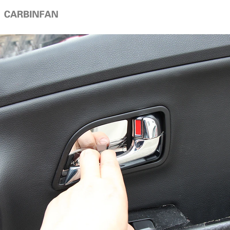 

4pcs/lot Car-styling Auto Door Inner Bowl Sticker interior moulding Door Handle Cover Trim for Kia K2 2013-2018 C163
