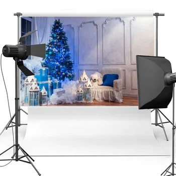 

MEHOFOTO Indoor Vinyl Photography Background Merry Christmas New Fabric Flannel Backdrop For Children photo studio Props 515