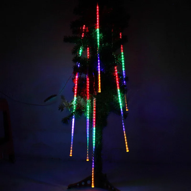 30CM* 8 Pieces Meteor Shower Rain Tubes LED Light for Christmas Wedding Garden Decoration 110V / US Plug Multicolor 30CM* 8 Pieces Meteor Shower Rain Tubes LED Light for Christmas Wedding Garden Decoration 110V / US Plug Multicolor