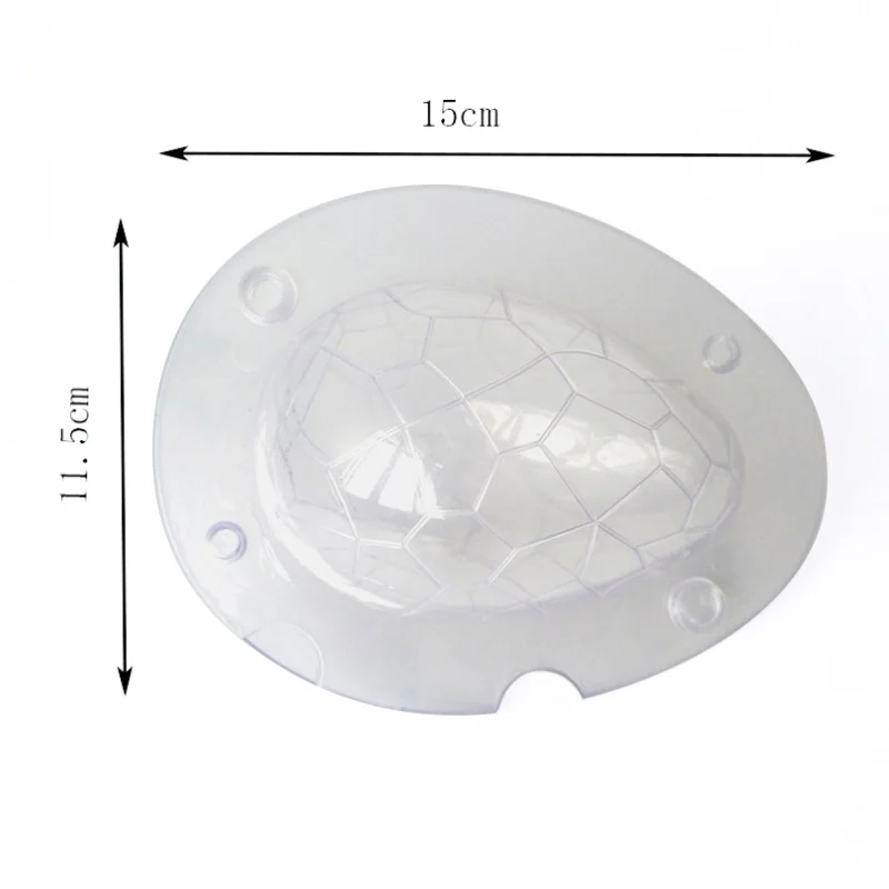 2 полостей из поликарбоната пасхальные яйца шоколадная форма страусиное яйцо форма конфеты плесень