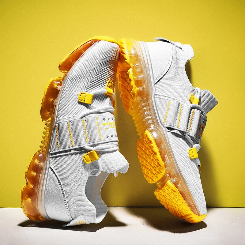 

Times New Roman Men Sneakers High Tech Damping Flyknit Breathable Cozy Men Casual Shoes Fashion Zapatillas de Hombre