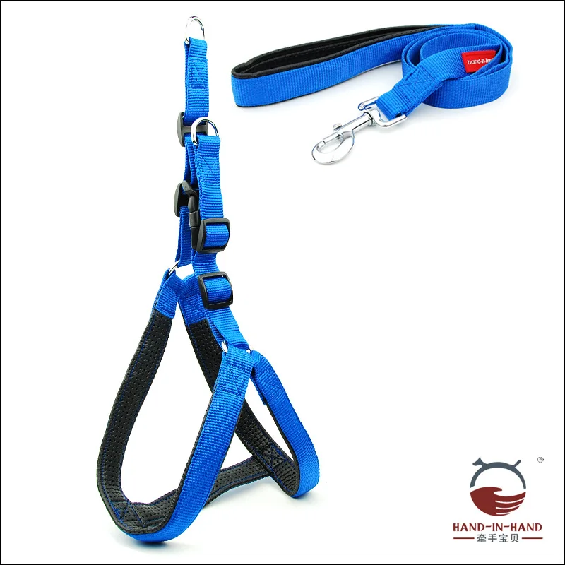 

Dog Harness and Leash Medium Large Dog Pet Padded Solid Nylon Harness and Leash