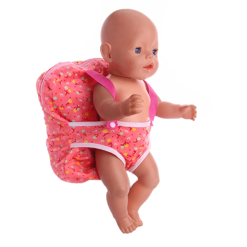 Исходящие пакеты открытый рюкзак для переноски подходит 18 дюймов американский и 43 см Кукла одежда аксессуары, игрушки для девочек, поколение, подарок