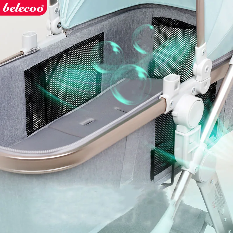 Belecoo 2 в 1 детская коляска высокий ландшафт двухсторонняя светильник