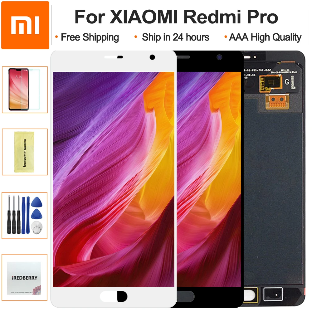5,5 ''дюймовый ЖК-дисплей для Xiaomi Redmi Pro дисплей с сенсорным экраном дигитайзер с рамкой Замена для Xiaomi Redmi Pro дисплей