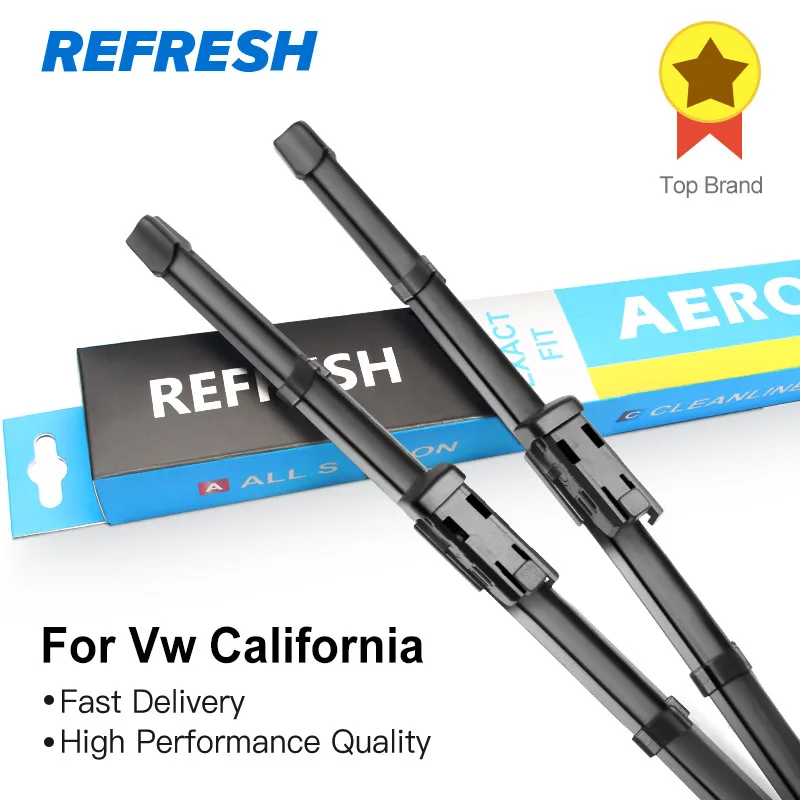 REFRESH Wiper Blades for Volkswagen California Fit Hook Arms / Side Pin
