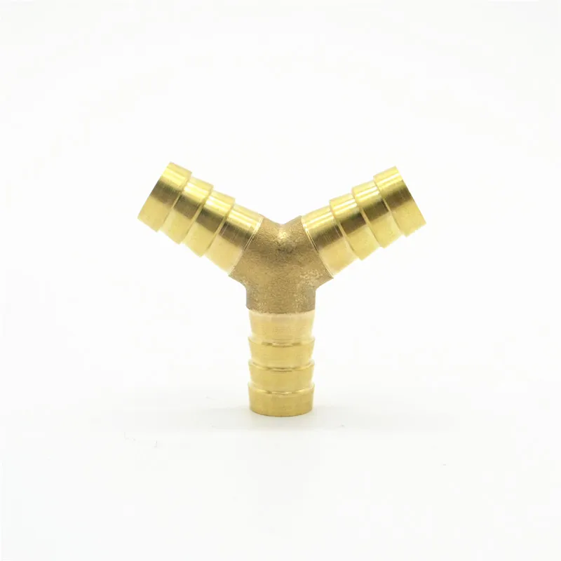 

6-12mm BRASS Y type Hose Joiner Piece 3 WAY Fuel Water Air Pipe TEE CONNECTOR