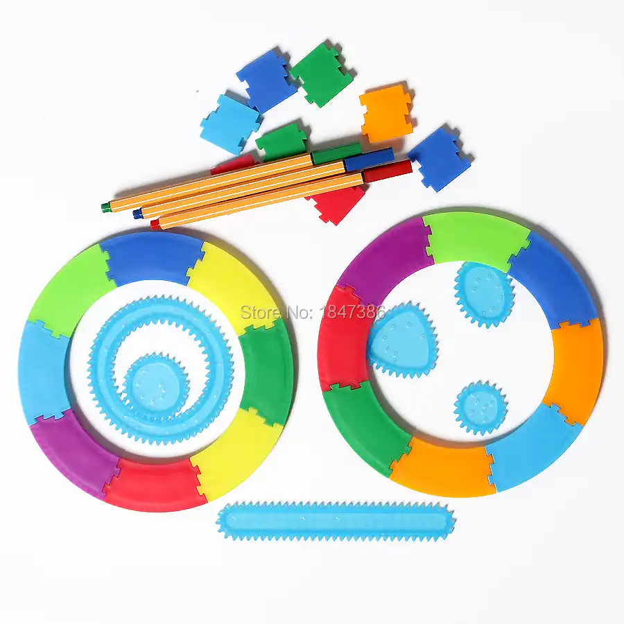 لعبة الرسم على شكل سباروغراف رسم حر تصميم أنماط فن الطلاء تلوين لعبة دوامة تصاميم ألعاب تعليمية للأطفال الفن لعب للأطفال تصميم الرسمراسم التنفس مجموعة Aliexpress