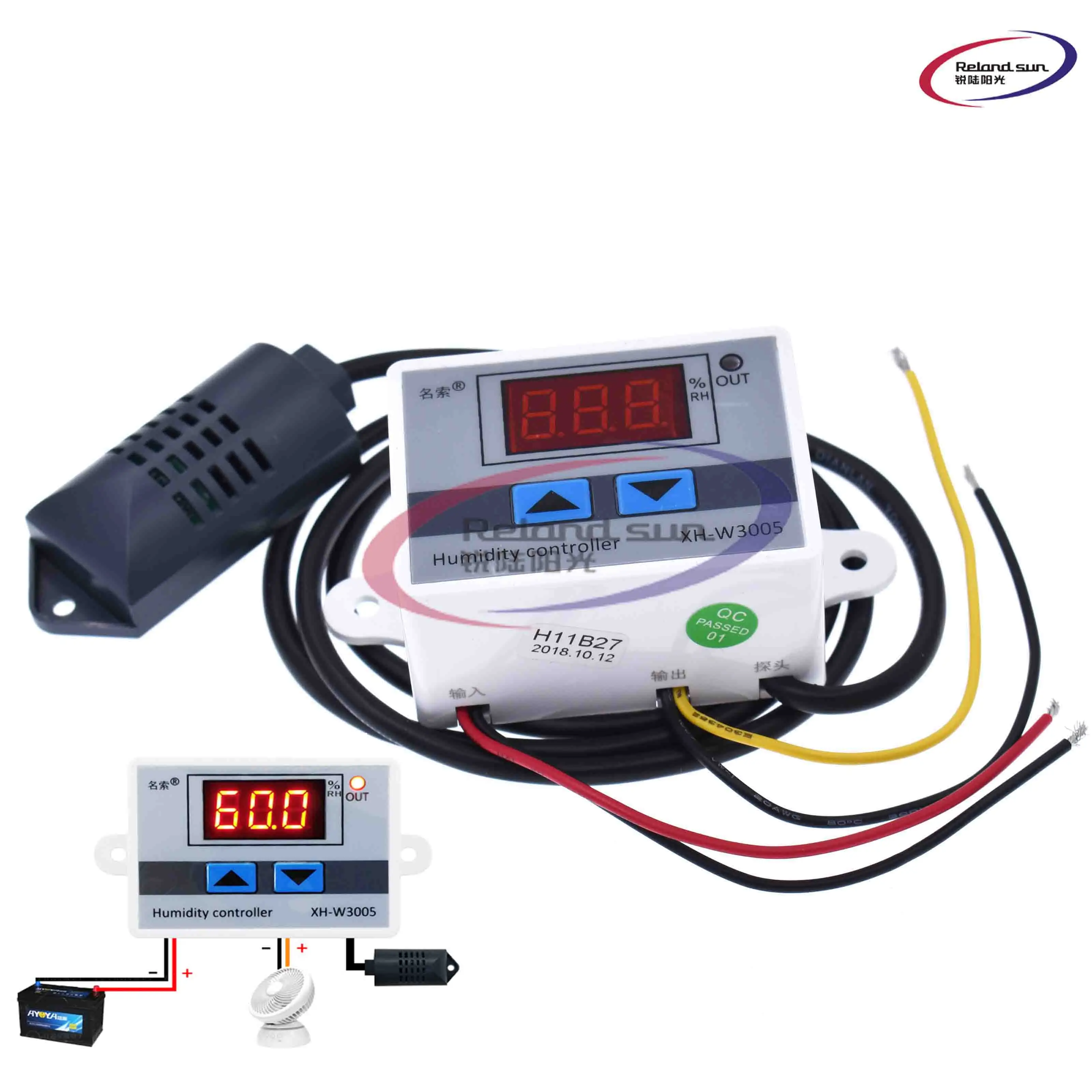 Digital Humidity Controller Humidity Control Switch Hygrometer Sensor 110V-220V