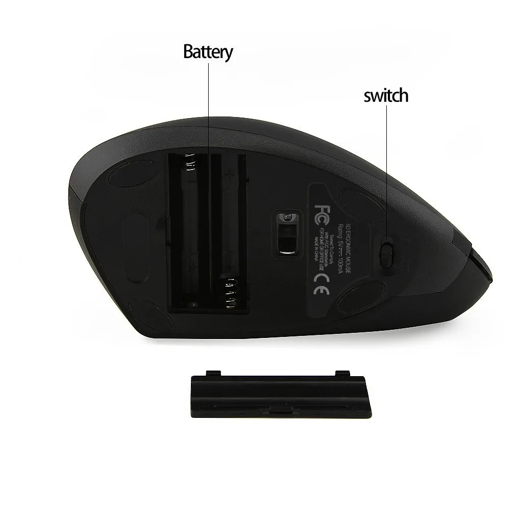 CHUYI Bluetooth Вертикальная беспроводная мышь эргономичная оптическая игровая мышь с Bluetooth 4,0 CSR 4,0 адаптер Dongle для ПК ноутбука