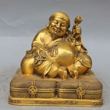 " Китайский Тибет Буддизм Бронзовый Махакалы Разгневанного Божества Будда Держите Барабан Статуя