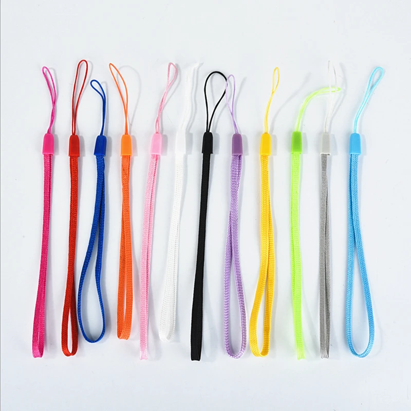 

10x Short Colorful Hand Wrist Lanyard Strap For Mp3 4 USB Flash Drive key Keychain ID Badge Holder Mobile Phone Lanyard 17.5cm