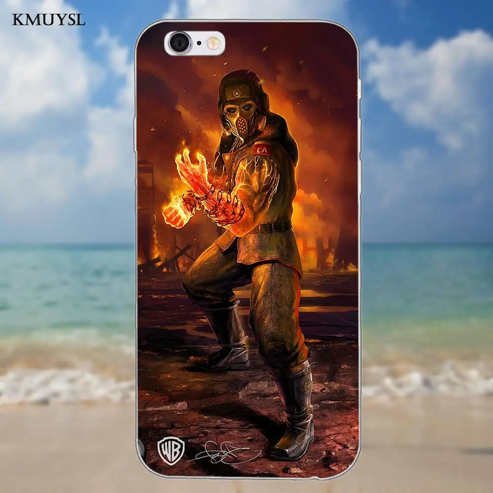 Для iPhone X 4 4S 5 5C SE 6 S 7 8 Plus Galaxy S5 S6 S7 S8 Grand Core II Prime Alpha Мягкий ТПУ дизайн Скорпион в Mortal