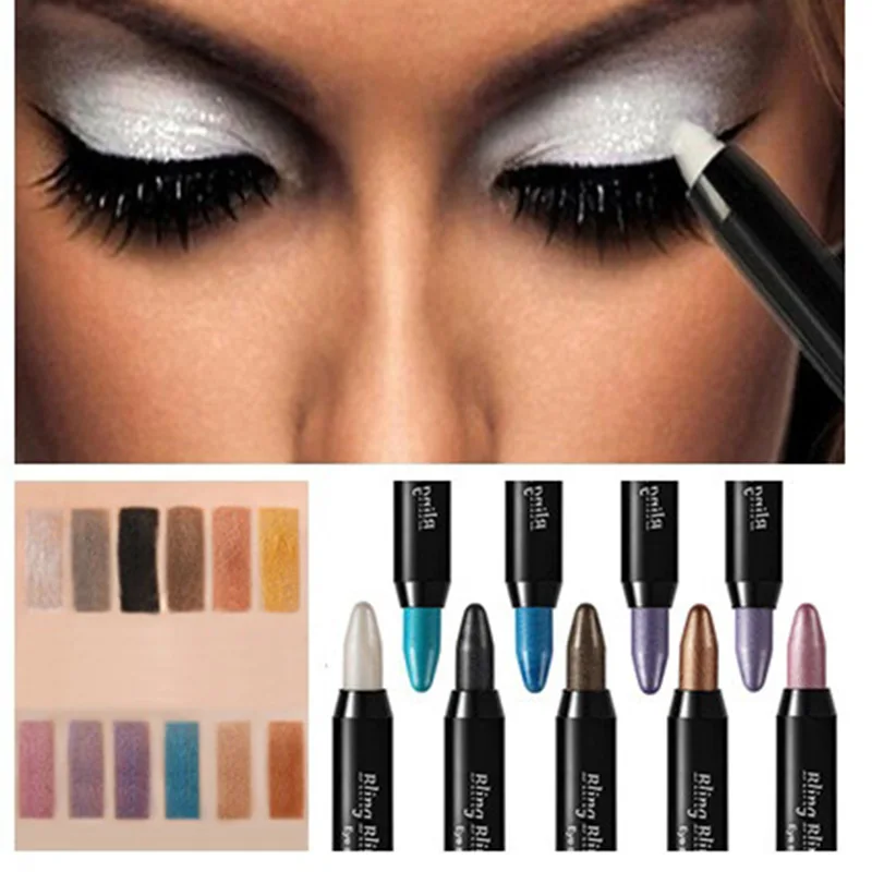 1 Pcs Professional Eye Shadow Pen Beauty Automatically Rotate Highlight