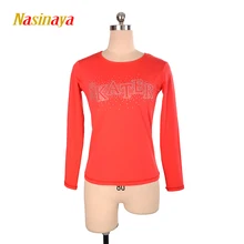 Футболка для фигурного катания на заказ, топы для девочек и женщин, для взрослых, для тренировок, соревнований, Patinaje, для катания на коньках, гимнастики, теплый флис, 4