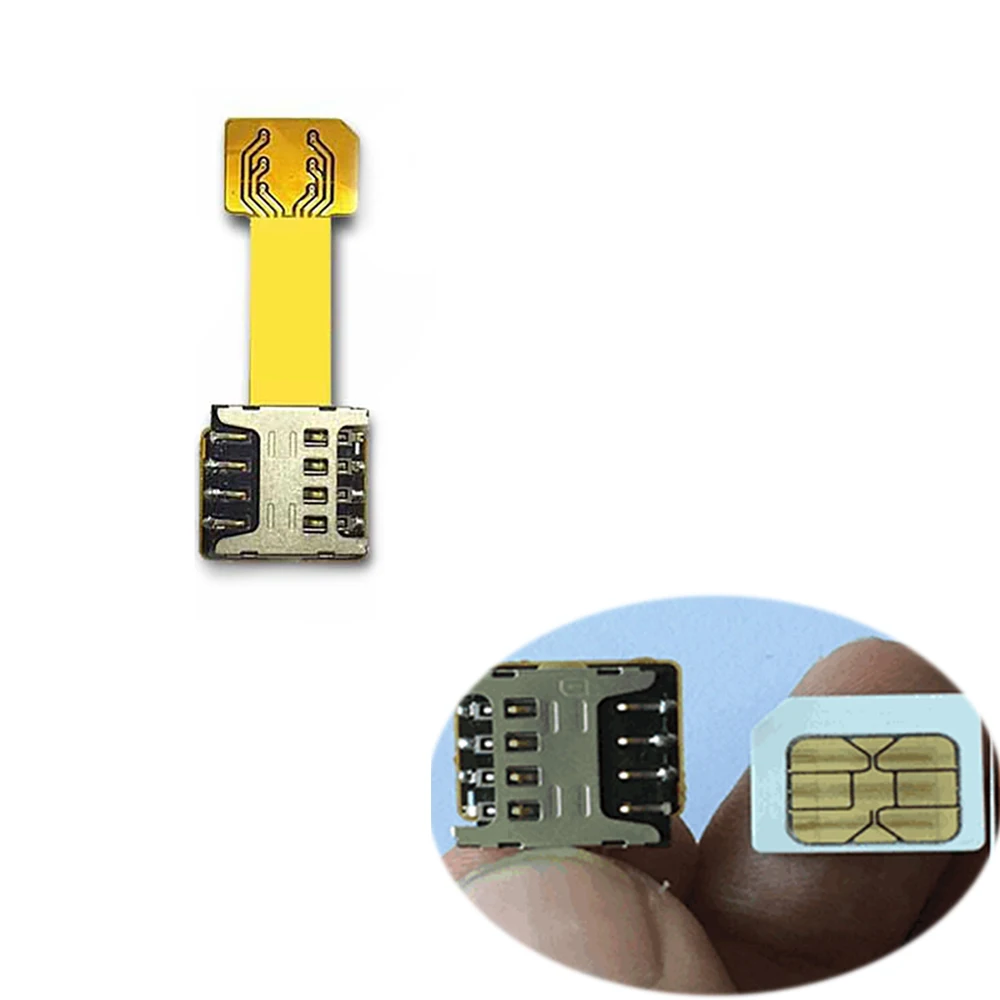 Powstro двойной Micro SD адаптер Micro SIM карта гибридный двойной для Android удлинитель 2 микро адаптер расширения